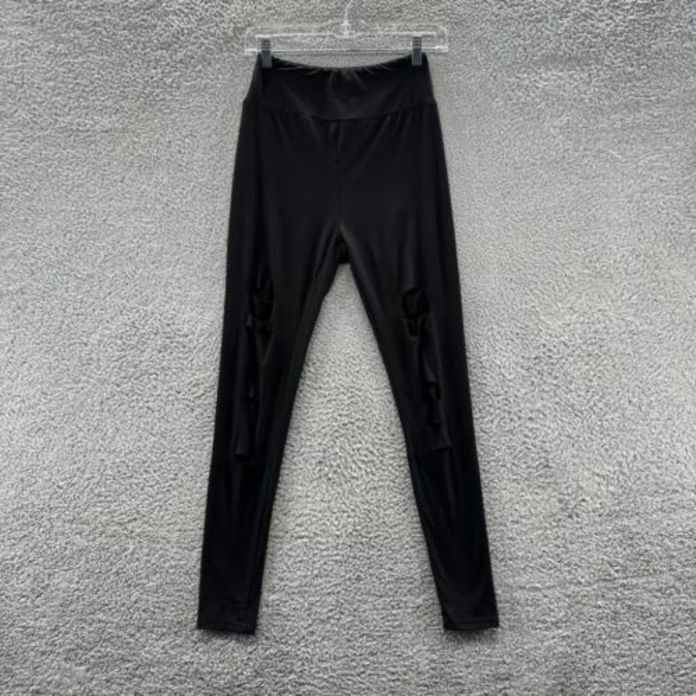 Dibaolong Leggings Women's Medium Black Distressed Leggings Ladies Size M‎